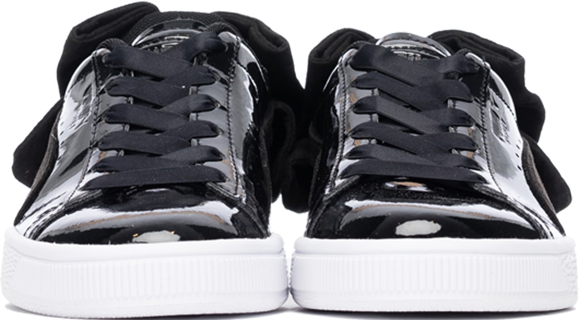 puma basket bow black