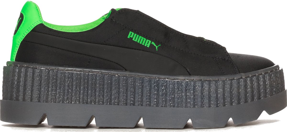 puma fenty cleated creepers surf black green