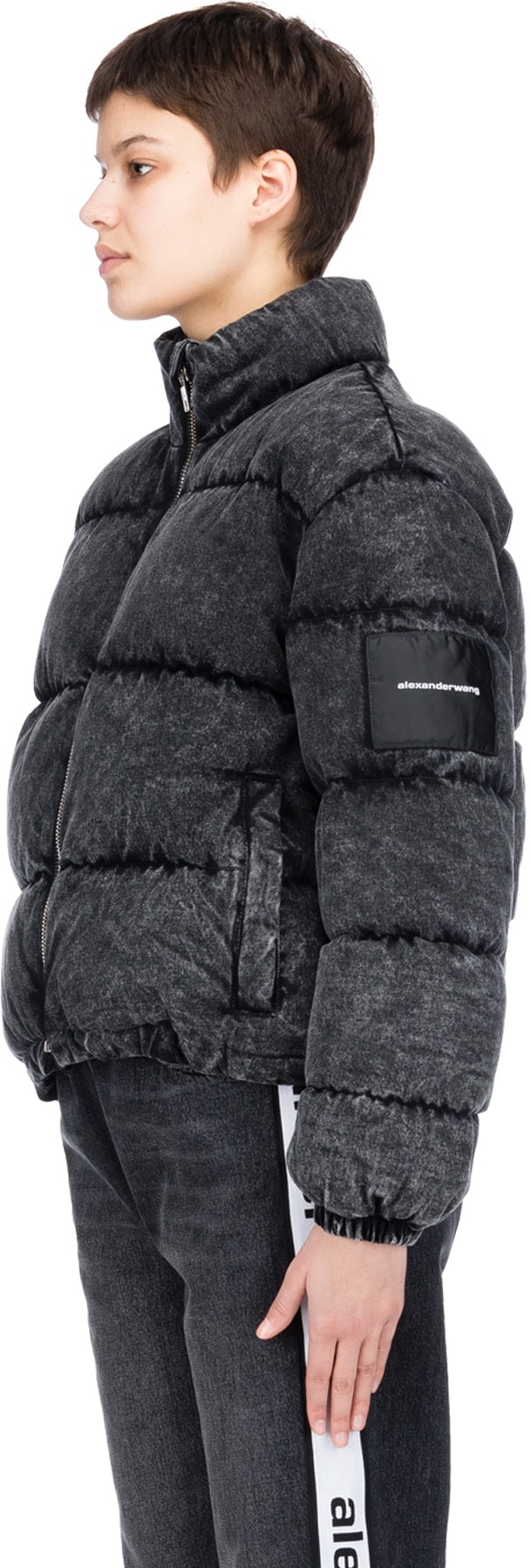 Acid Wash Puffer Jacket 
