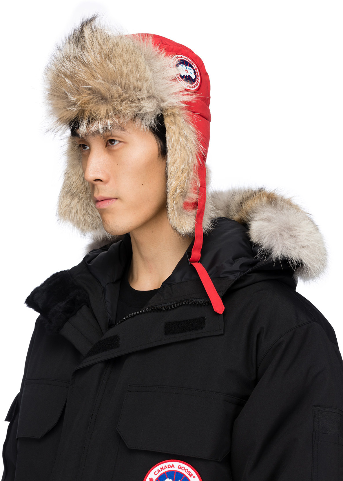 Canada goose sale aviator hat red