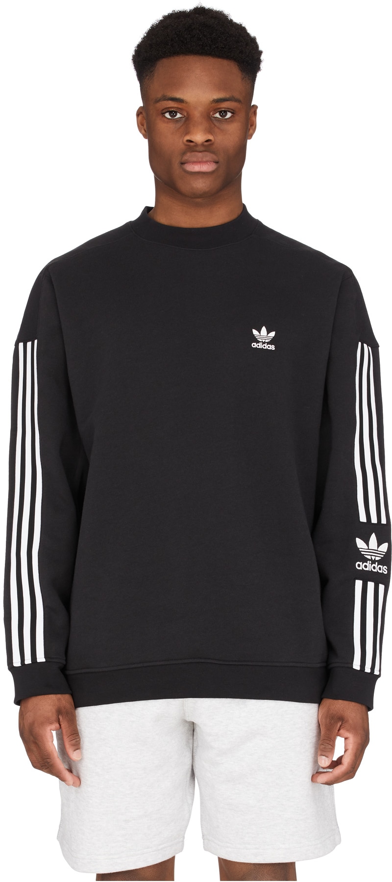 adidas lock up logo crew neck sweatshirt