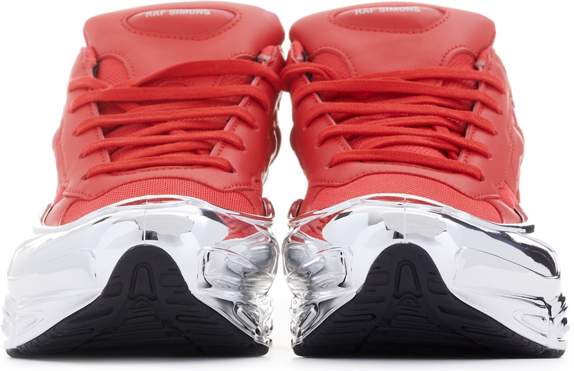 raf simons red and silver