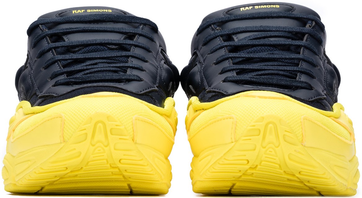 adidas by Raf Simons: Raf Simons Ozweego - Jaune Brillant/Bleu Minuit |  influenceu