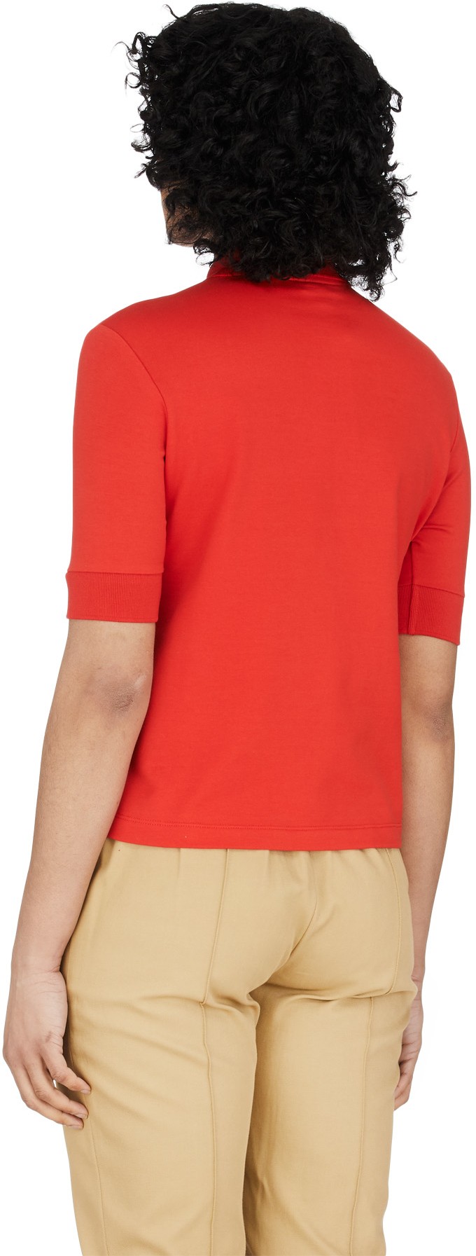 red kenzo polo shirt