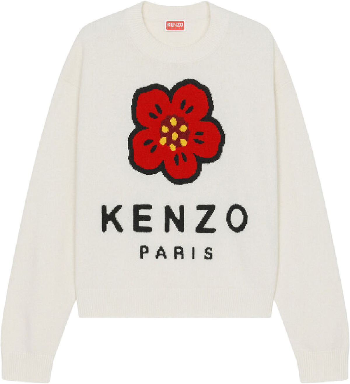 Kenzo: 'Boke Flower' Merino Wool Knit Sweater | influenceu