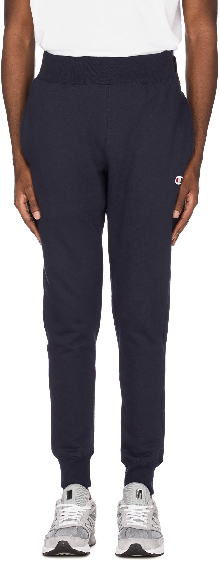 Reverse weave trim online joggers champion