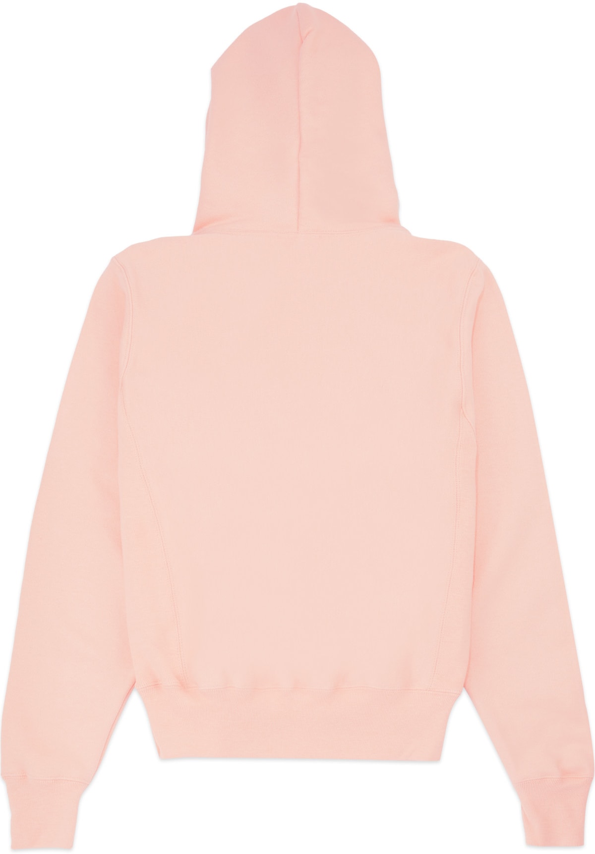 reverse weave boyfriend hoodie blushing peach