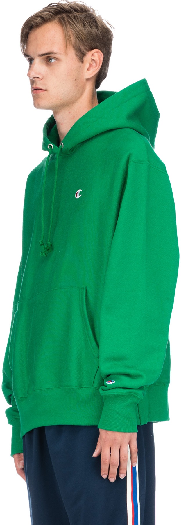 champion reverse weave kelly green hoodie