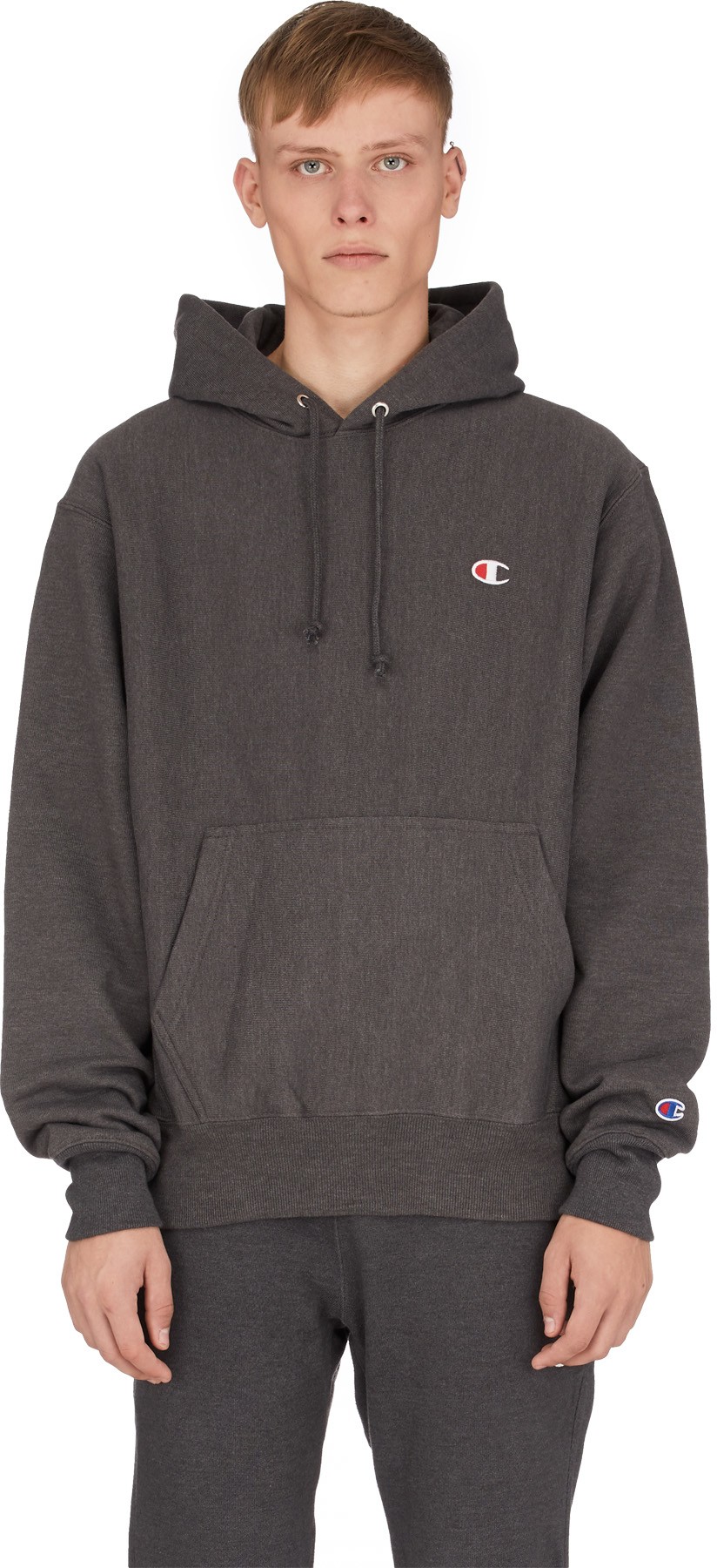 Champion reverse weave hoodie granite heather new arrivals