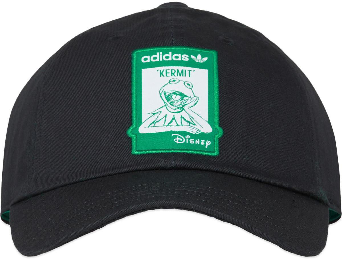 Adidas Originals Adidas X Disney Not Easy Being Green Dad Cap Black Bold Green Influenceu