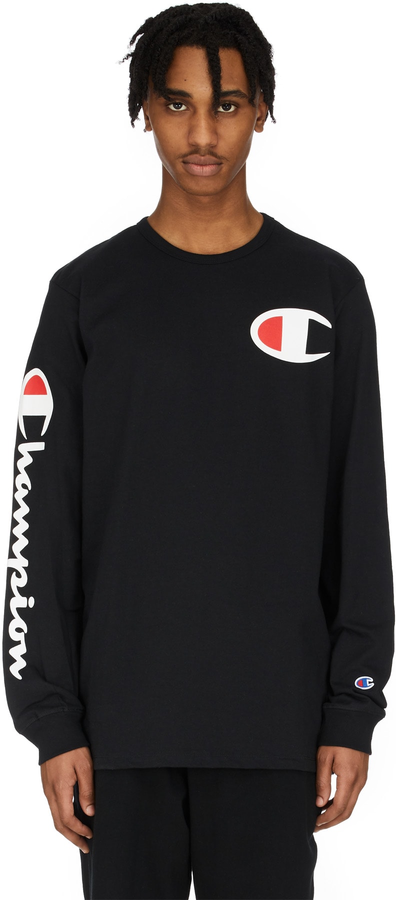 champion big c long sleeve t-shirt