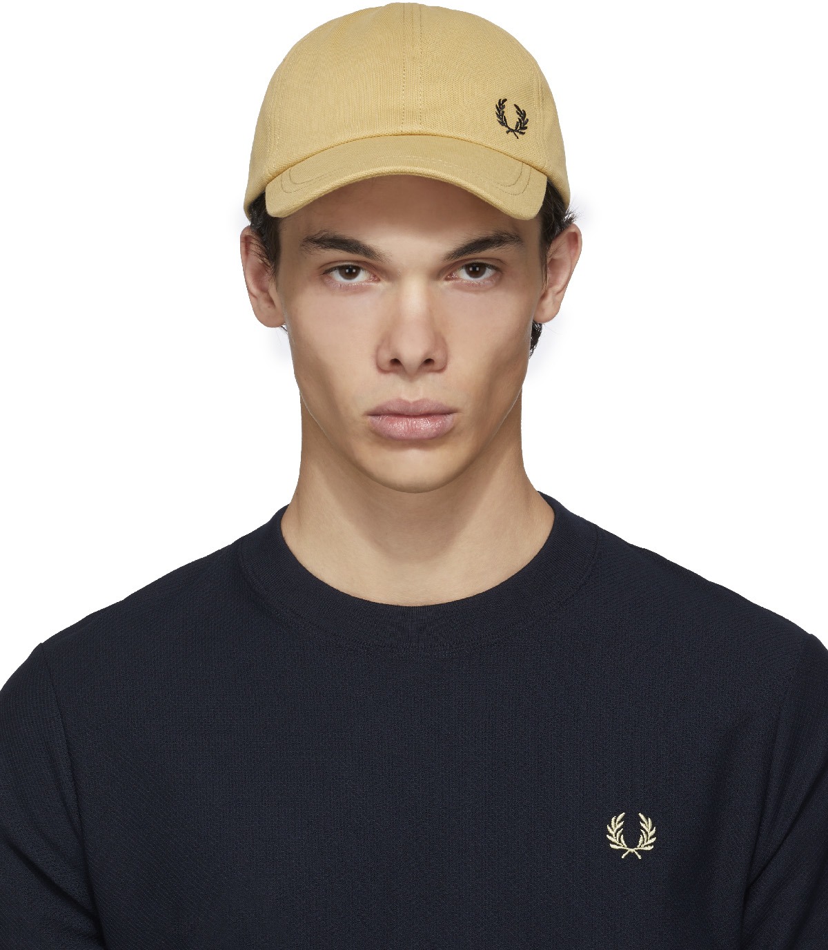 Casquette Homme couronne Laurier - Fred Perry noir en coton