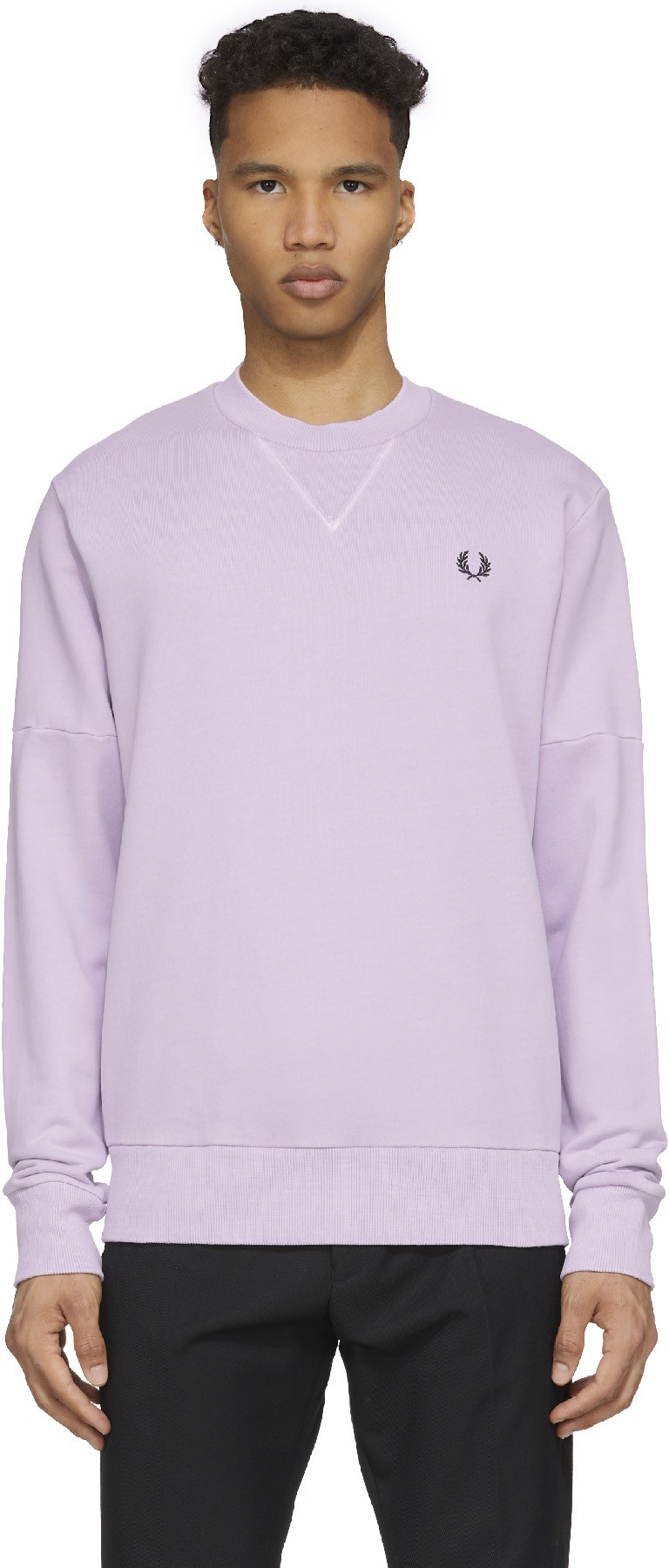 Fred perry 2024 lilac sweatshirt