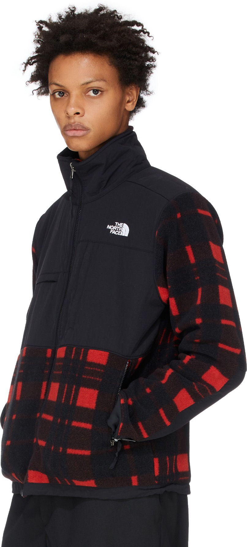 north face plaid denali