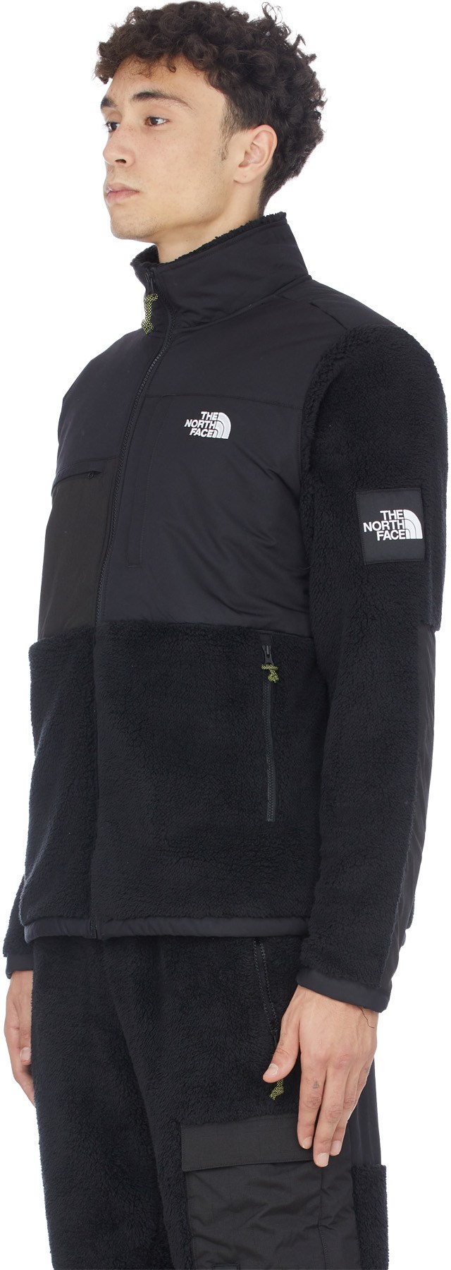 New Mens The North Face Denali Black Box Full Zip Sherpa Fleece Coat Jacket