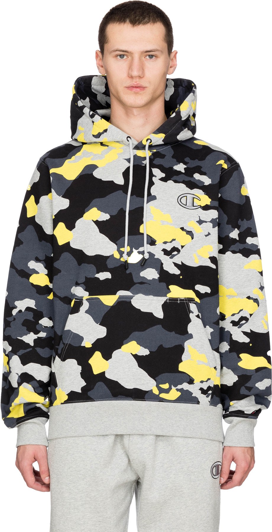 grey camo champion hoodie