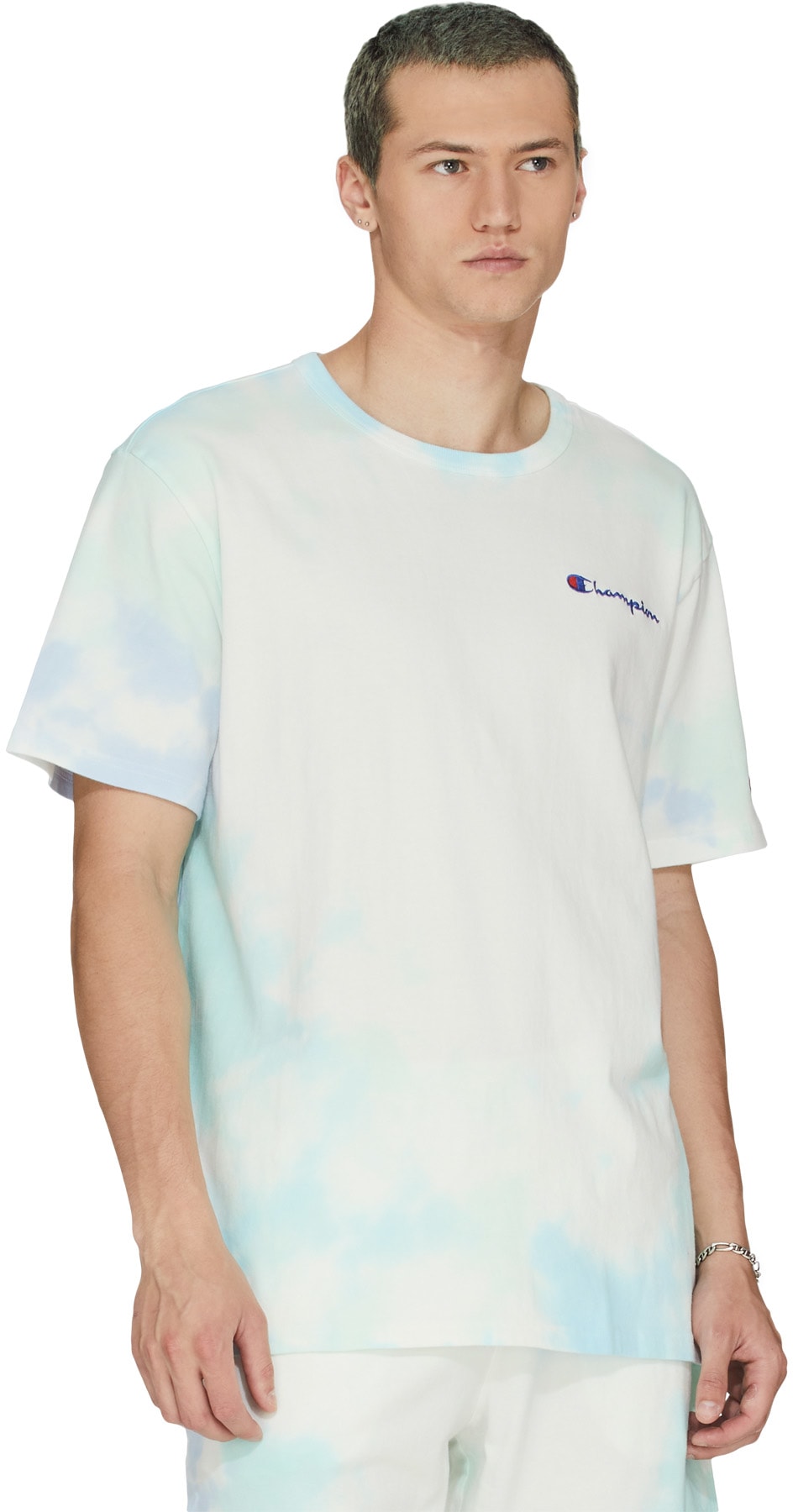 Champion heritage tee cloud hot sale dye