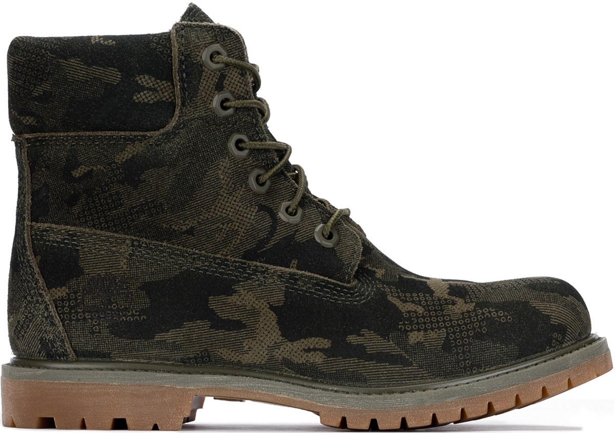 Timberland: 6 Inch Premium Suede Waterproof Boots - Dark Green | influenceu