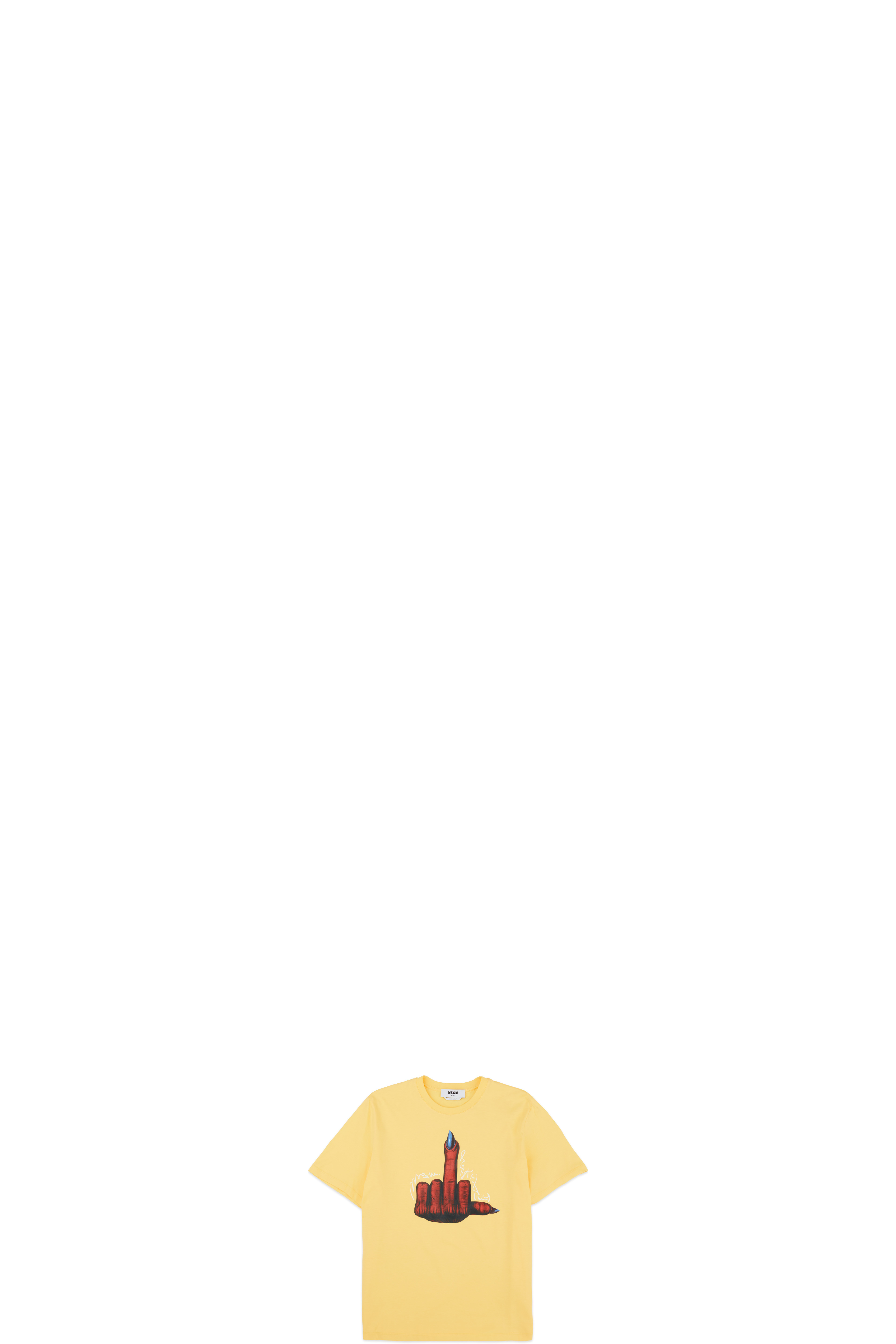 Yellow Cartoon Print T-Shirt