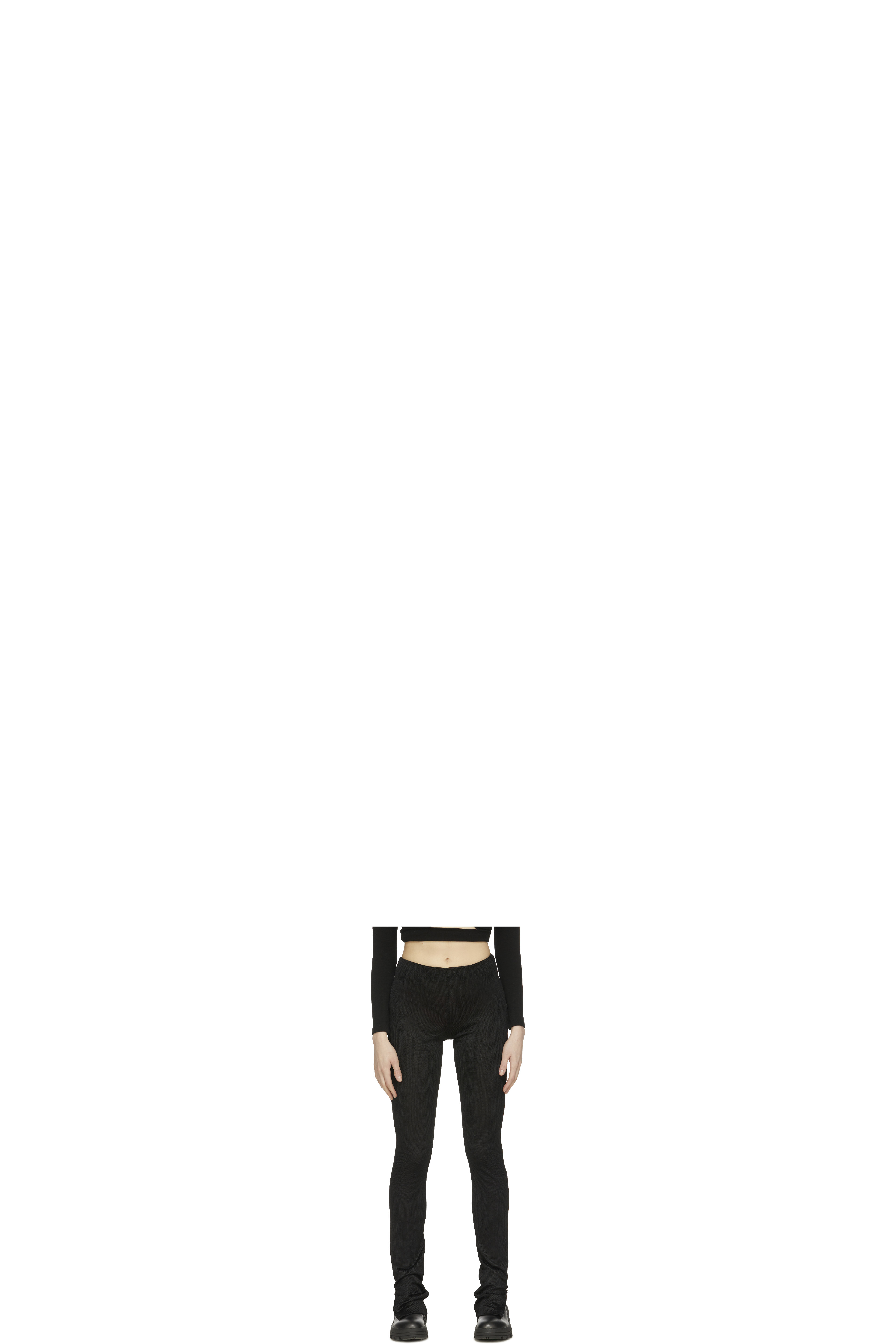 Black Zip Leggings