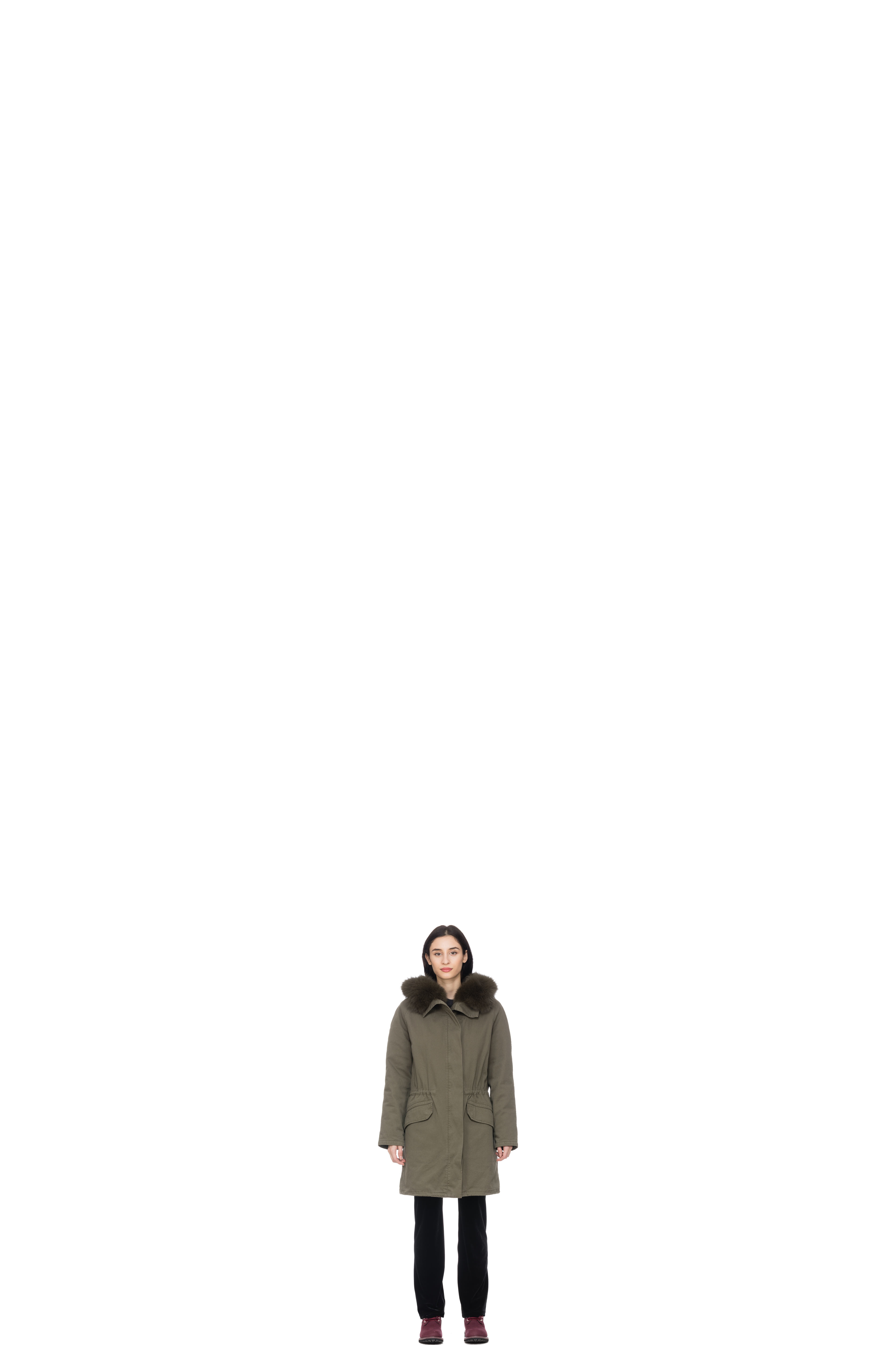 Green Hunter Rex Rabbit Lined Parka
