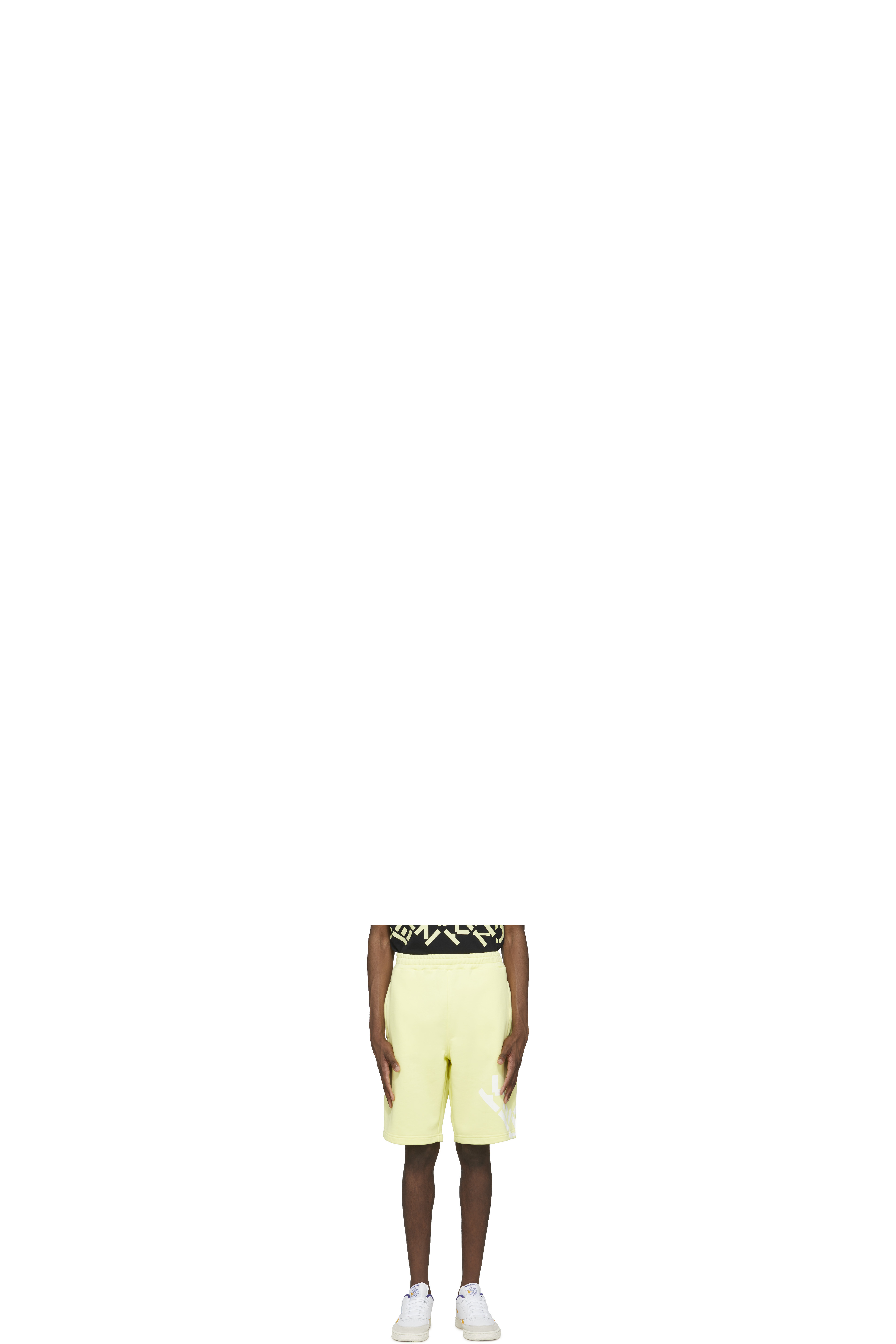 White Kenzo Sport 'Big X' Shorts