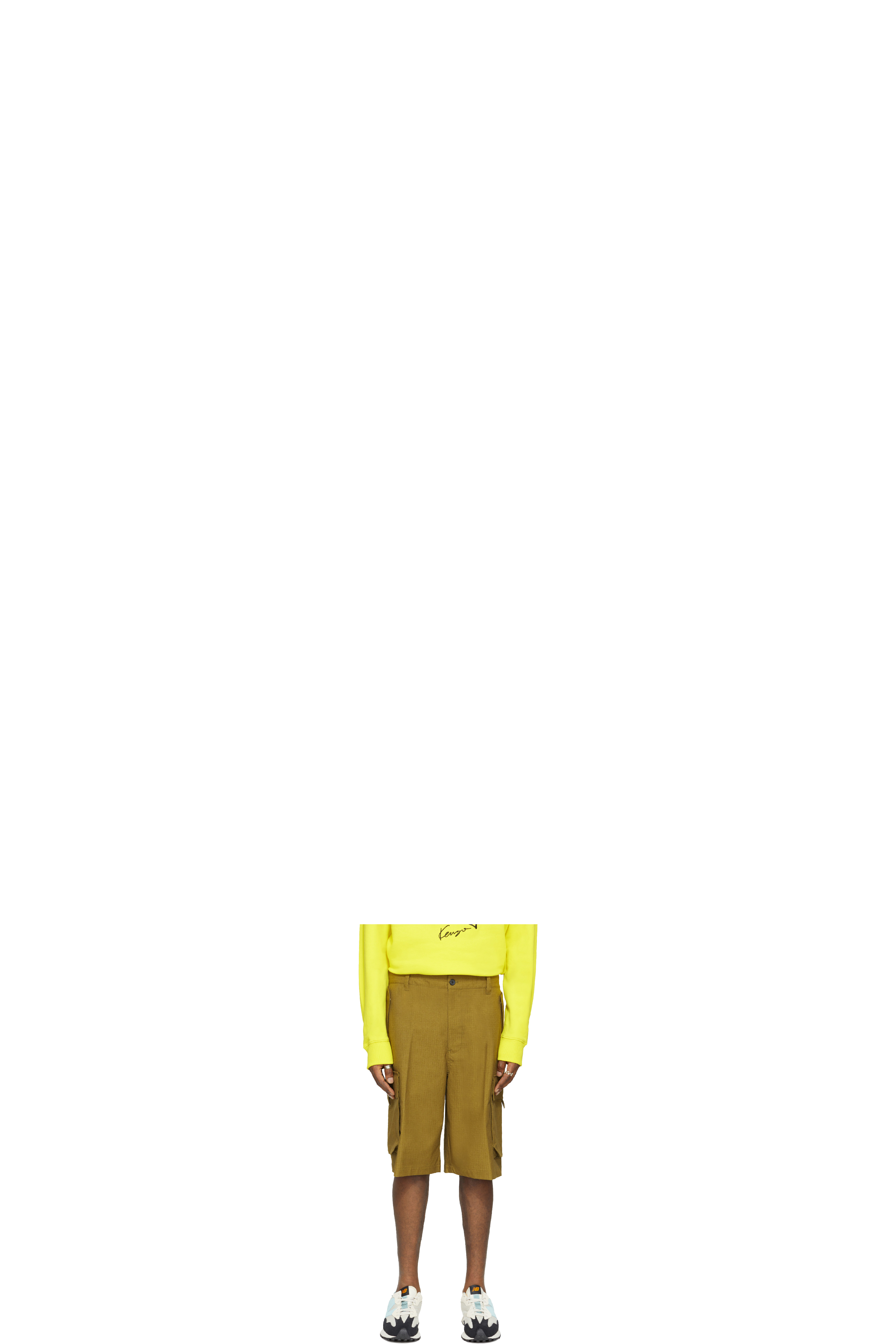 Green Cargo Shorts
