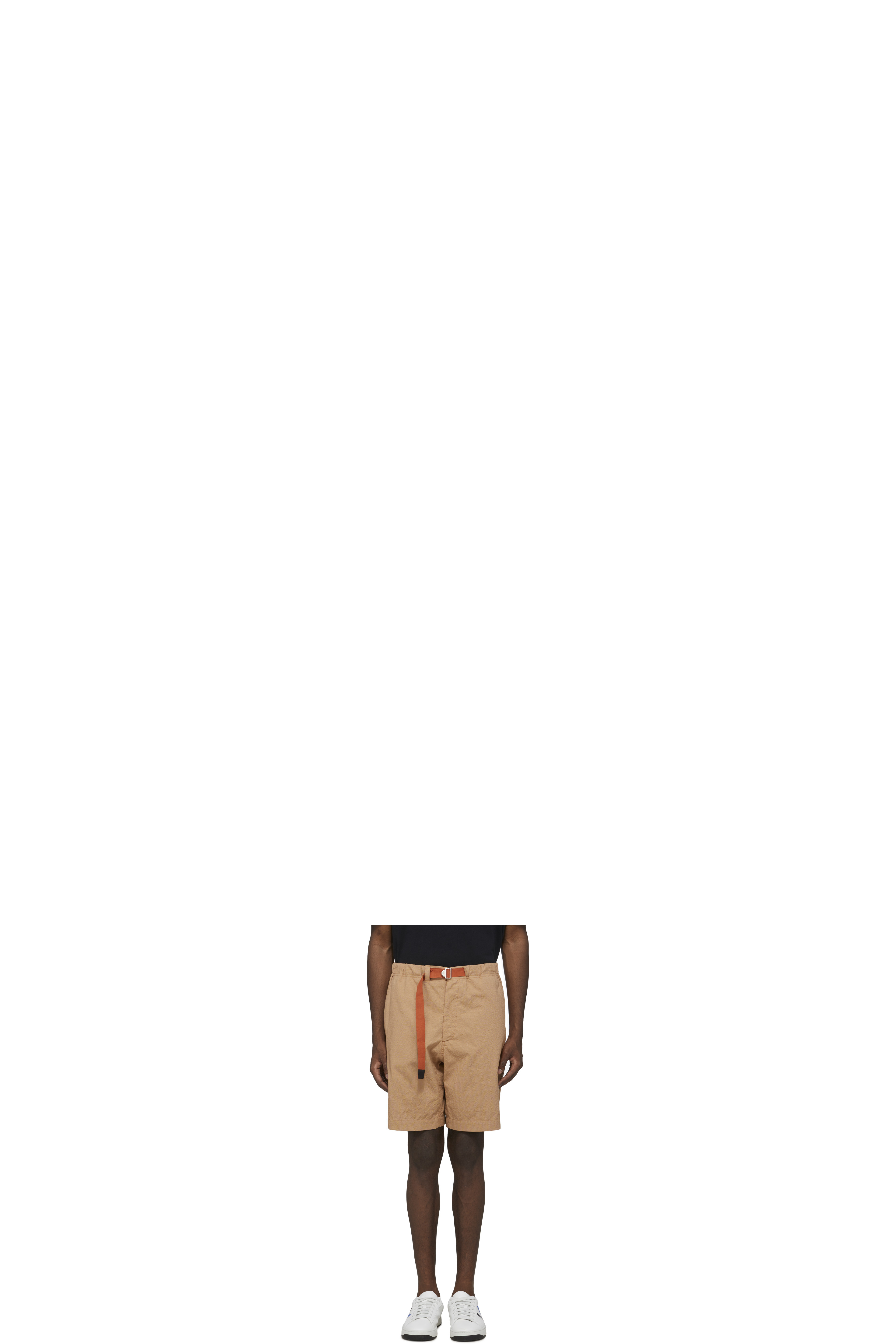 Orange Belted Shorts