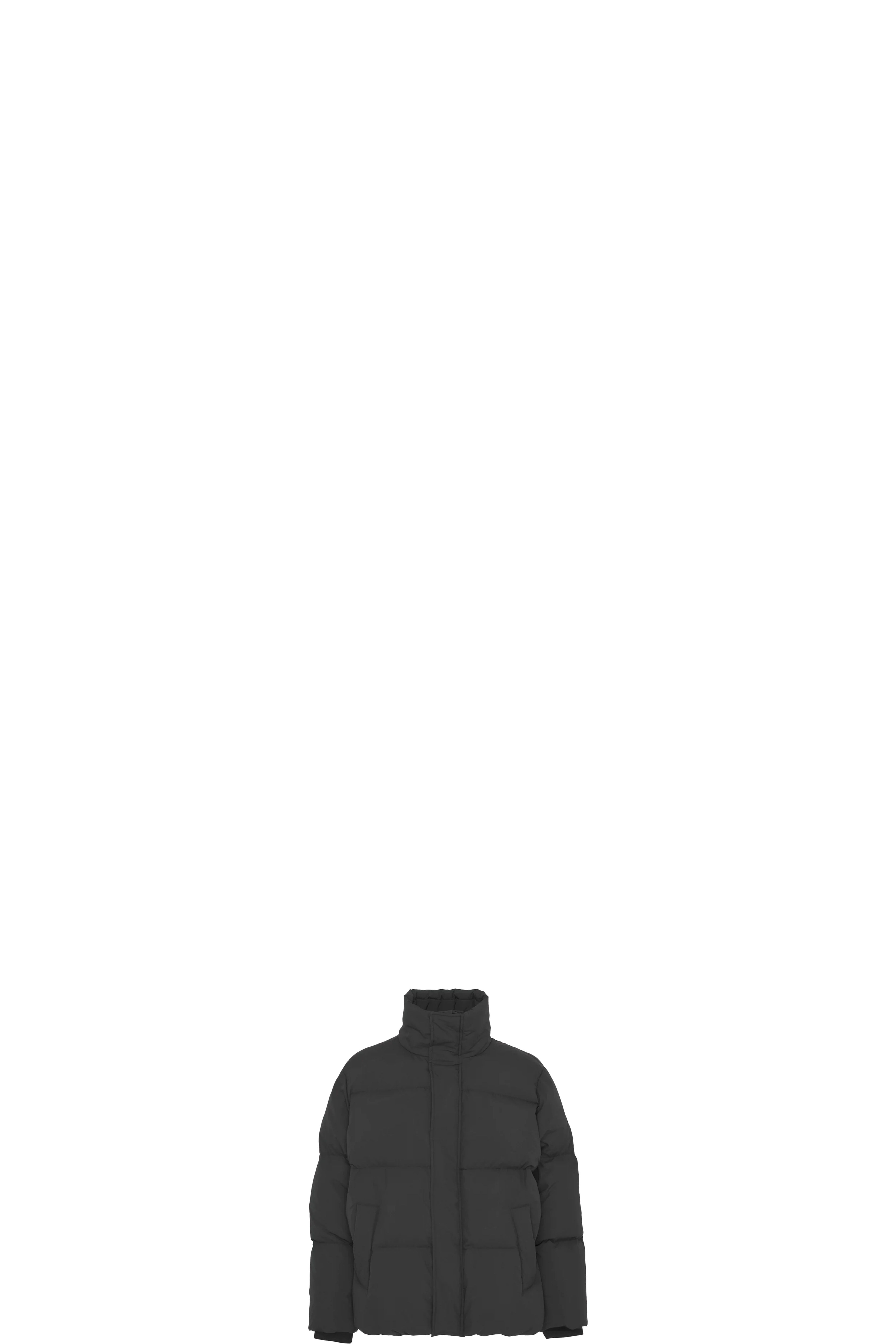 Black Polaris Nylon Puffer Jacket