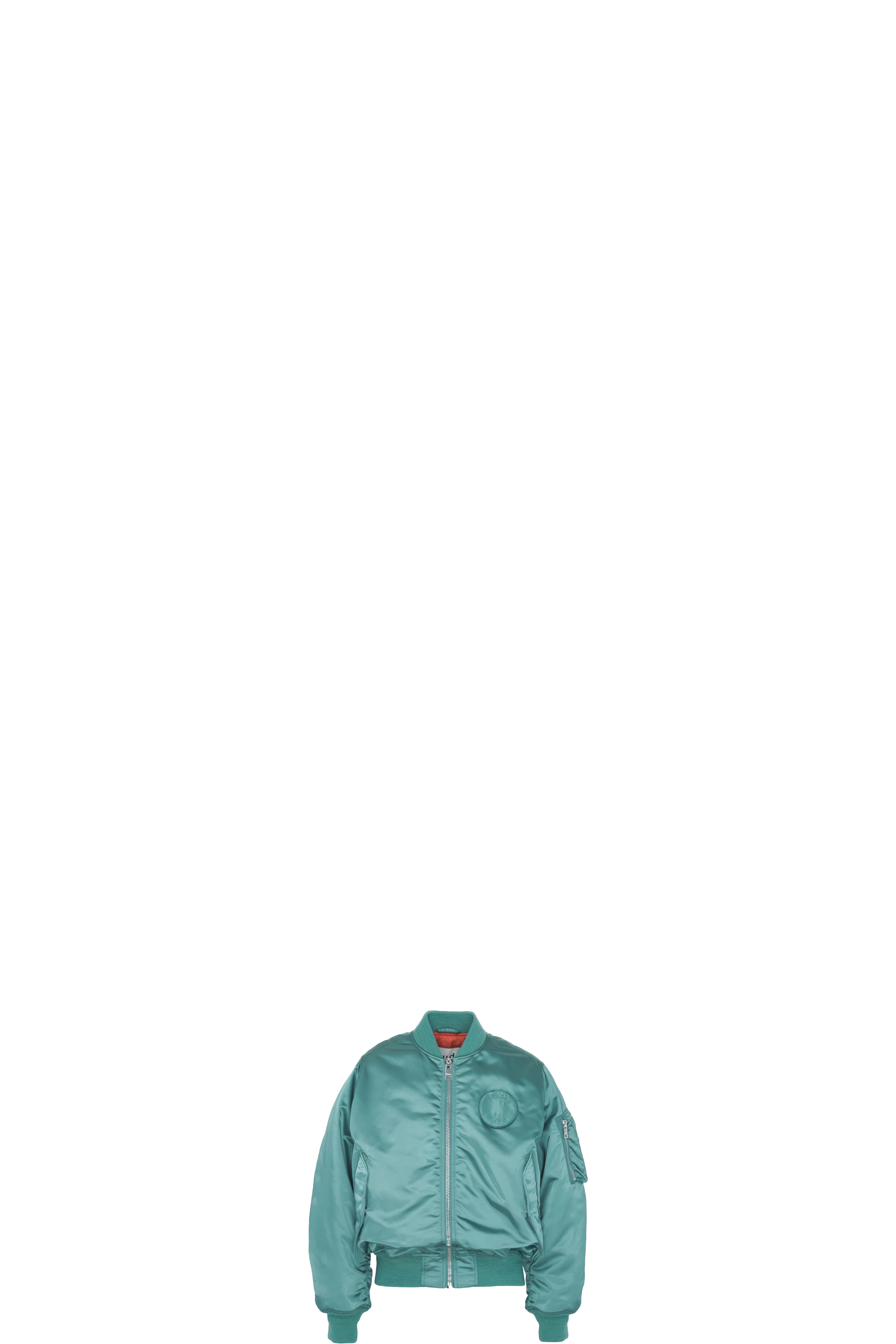 Blue Horizon Nylon Bomber Jacket
