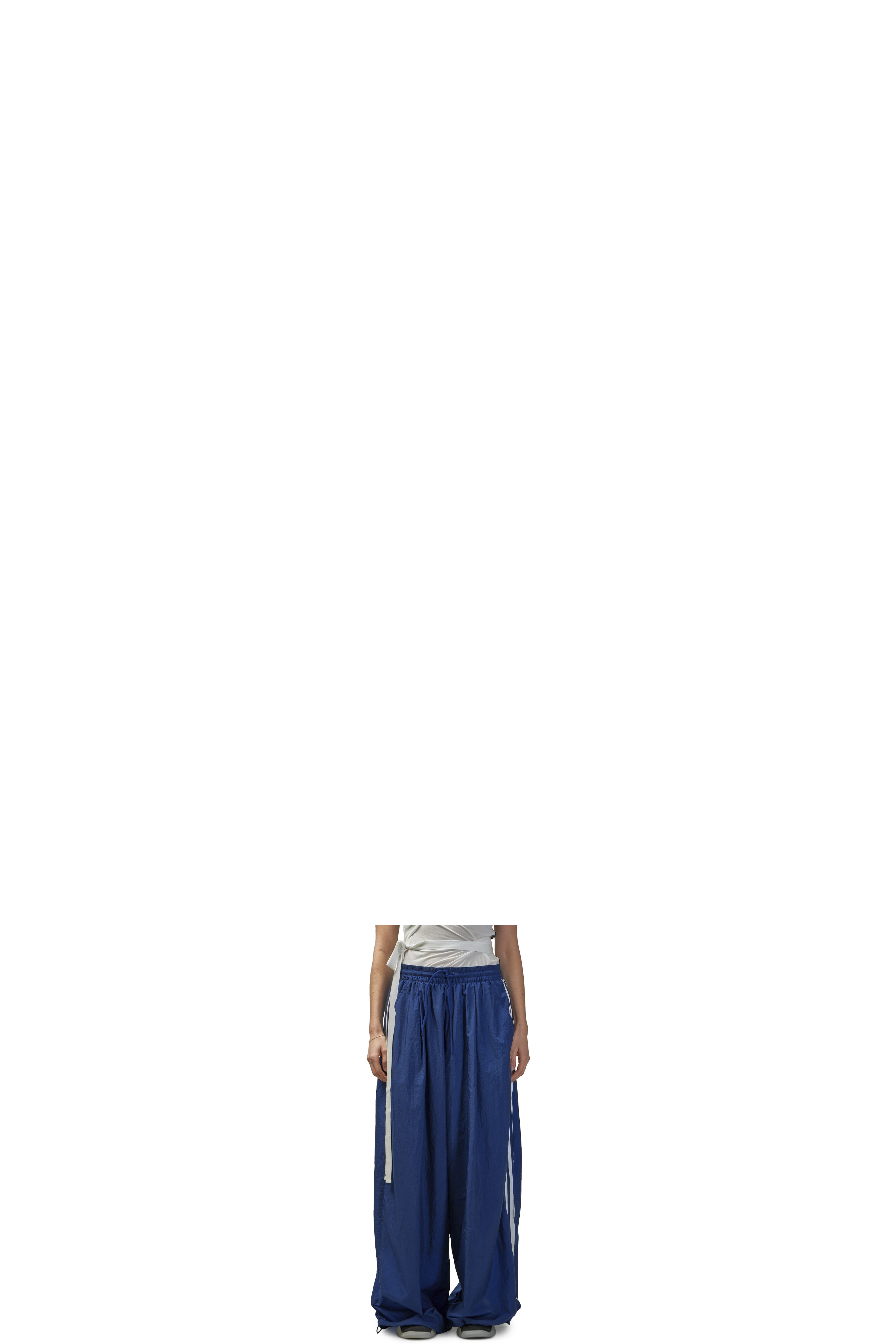 Blue 3-Stripes Nylon Track Pants