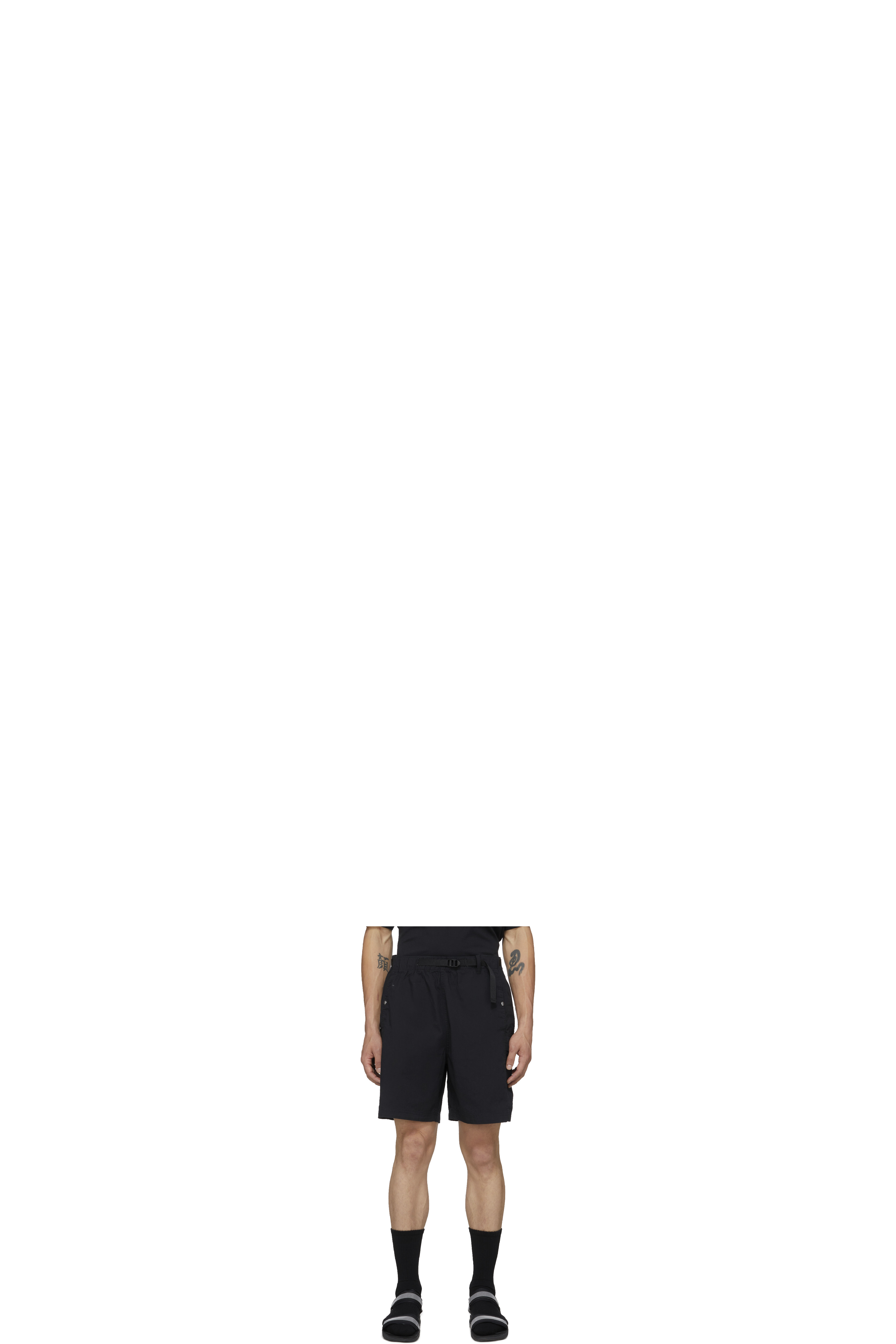 Black Ripstop Cargo Easy Shorts