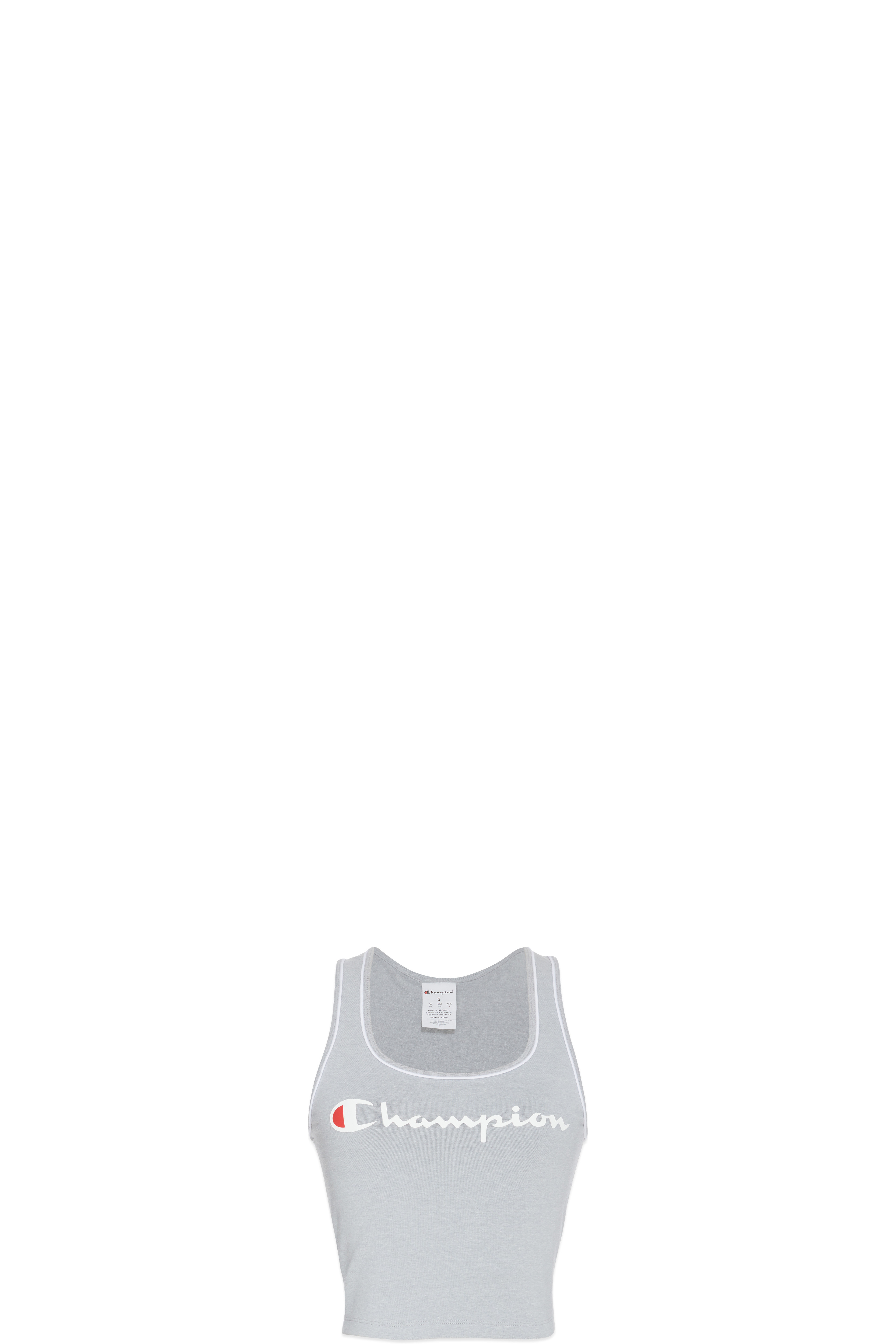Grey Everyday Script Crop Top