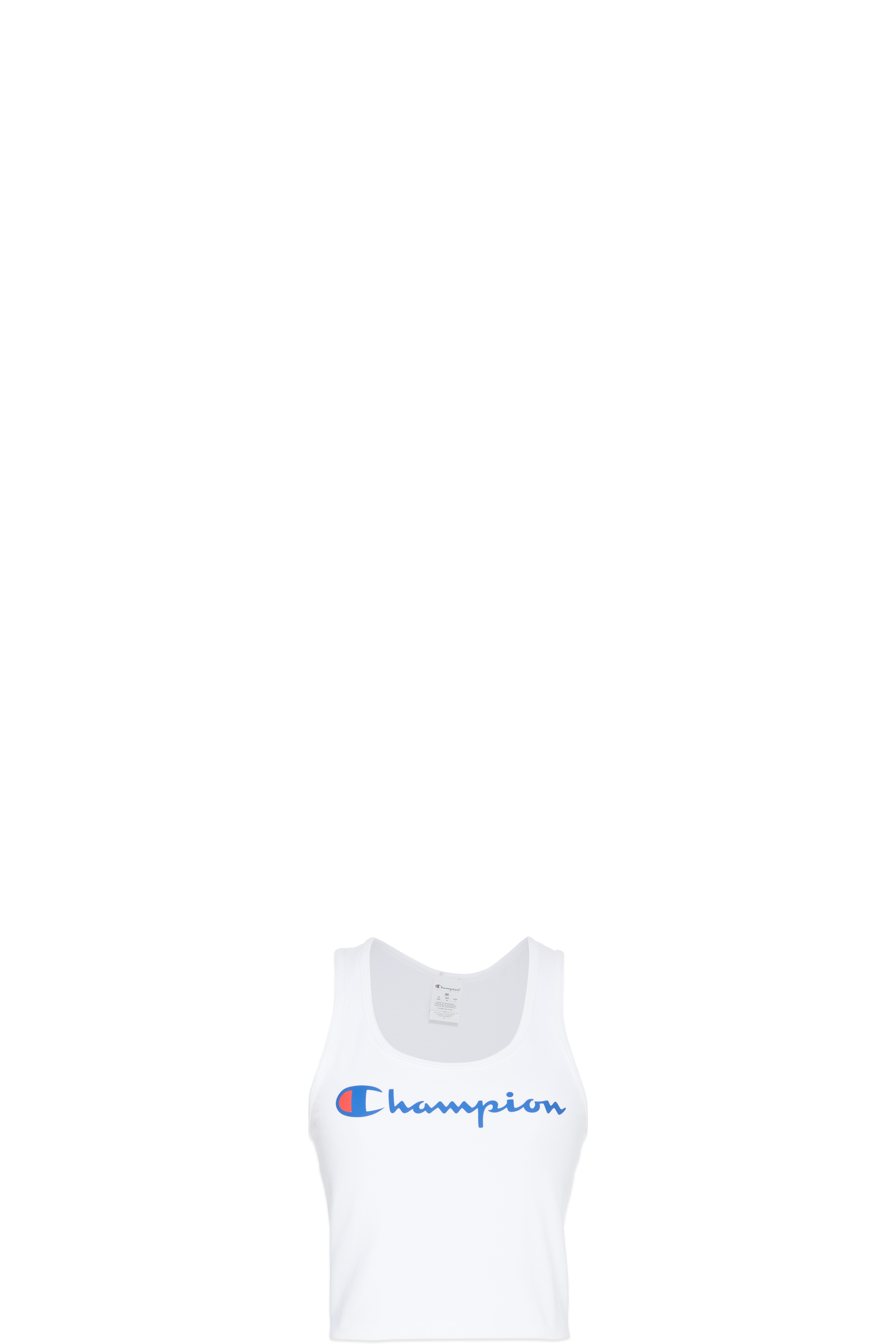 White Everyday Script Crop Top