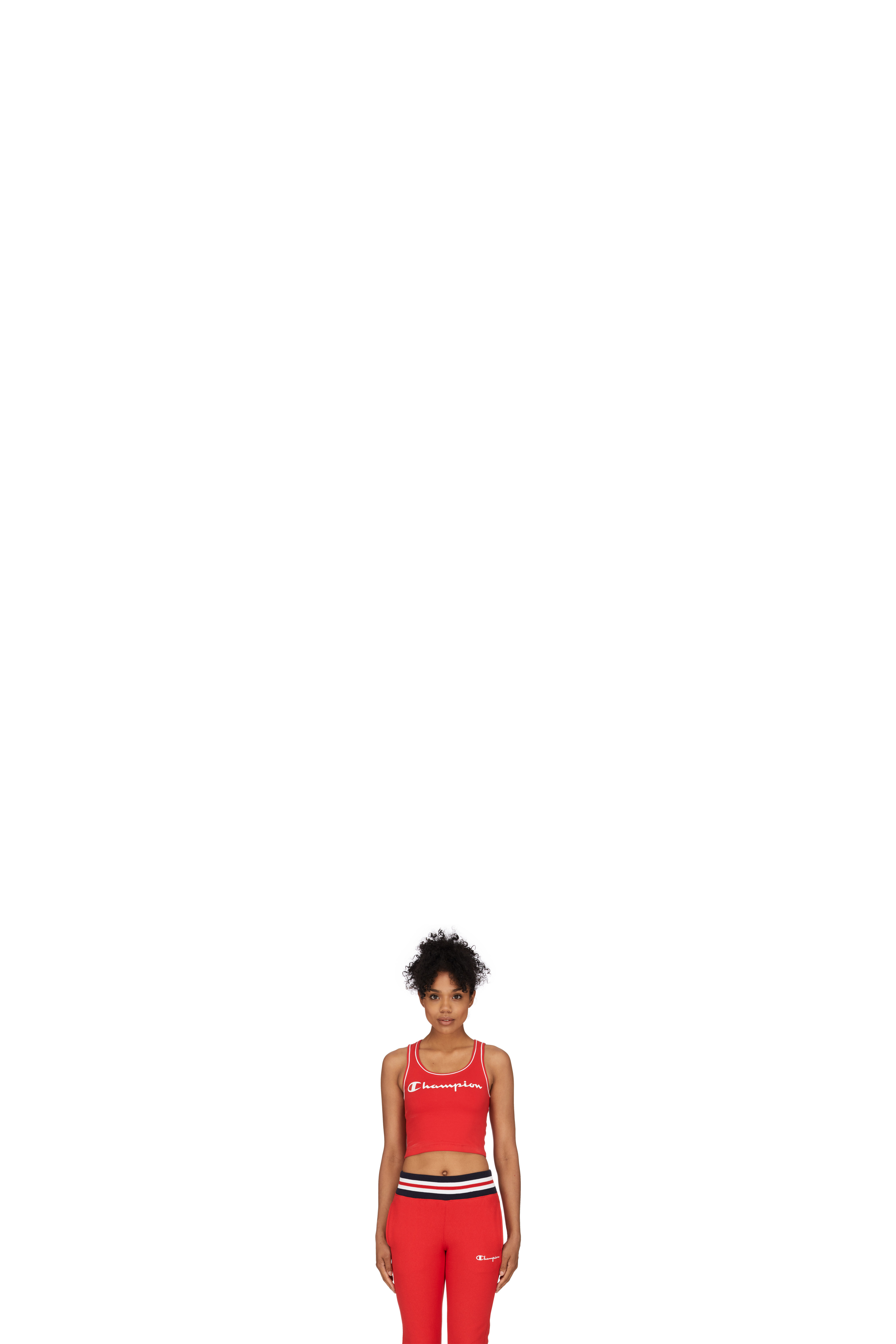 Red Everyday Script Crop Top