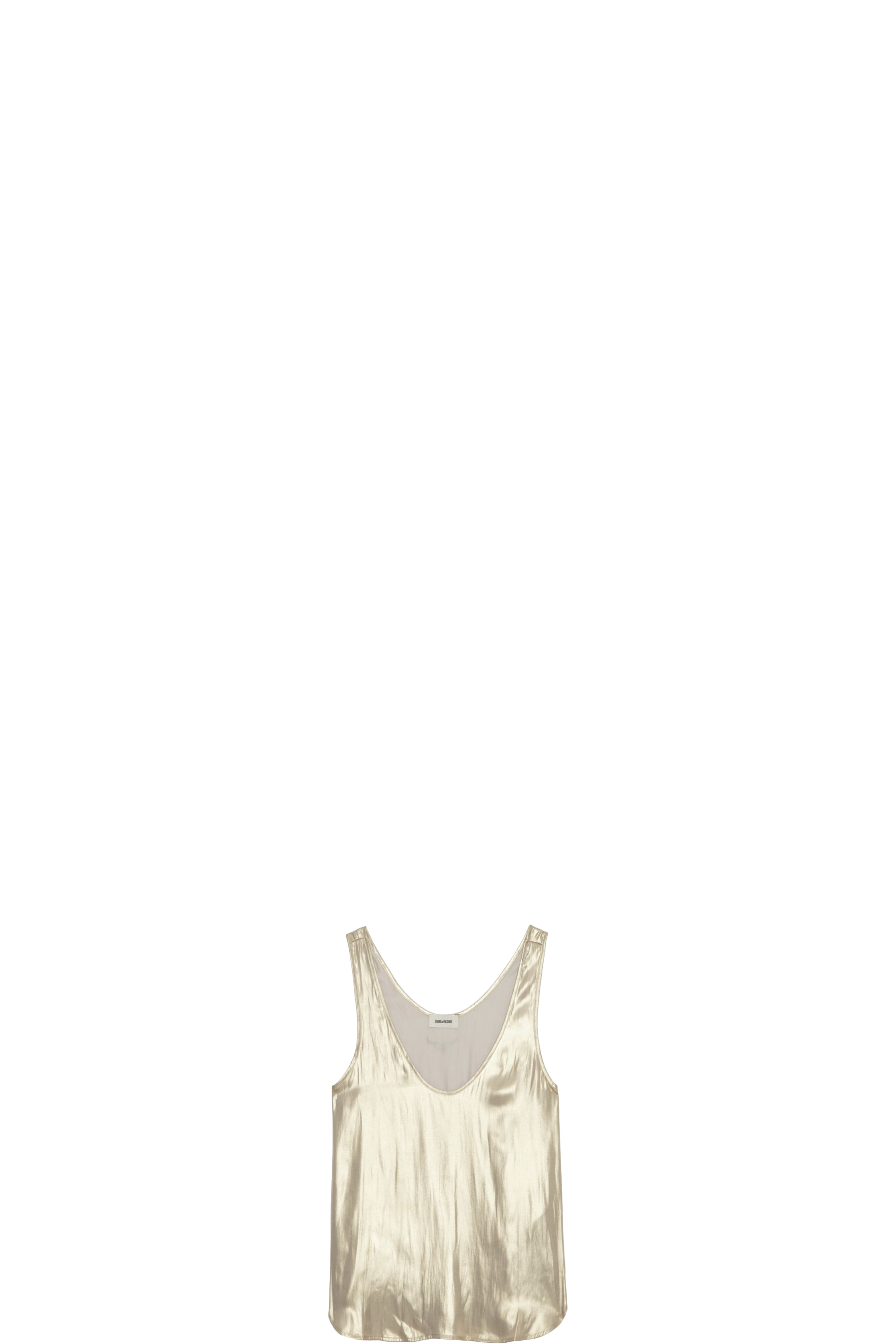 Gold Tarys Satin Top