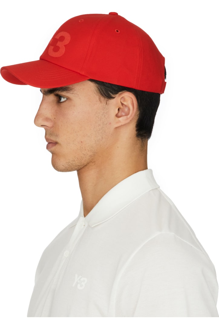 y3 logo cap