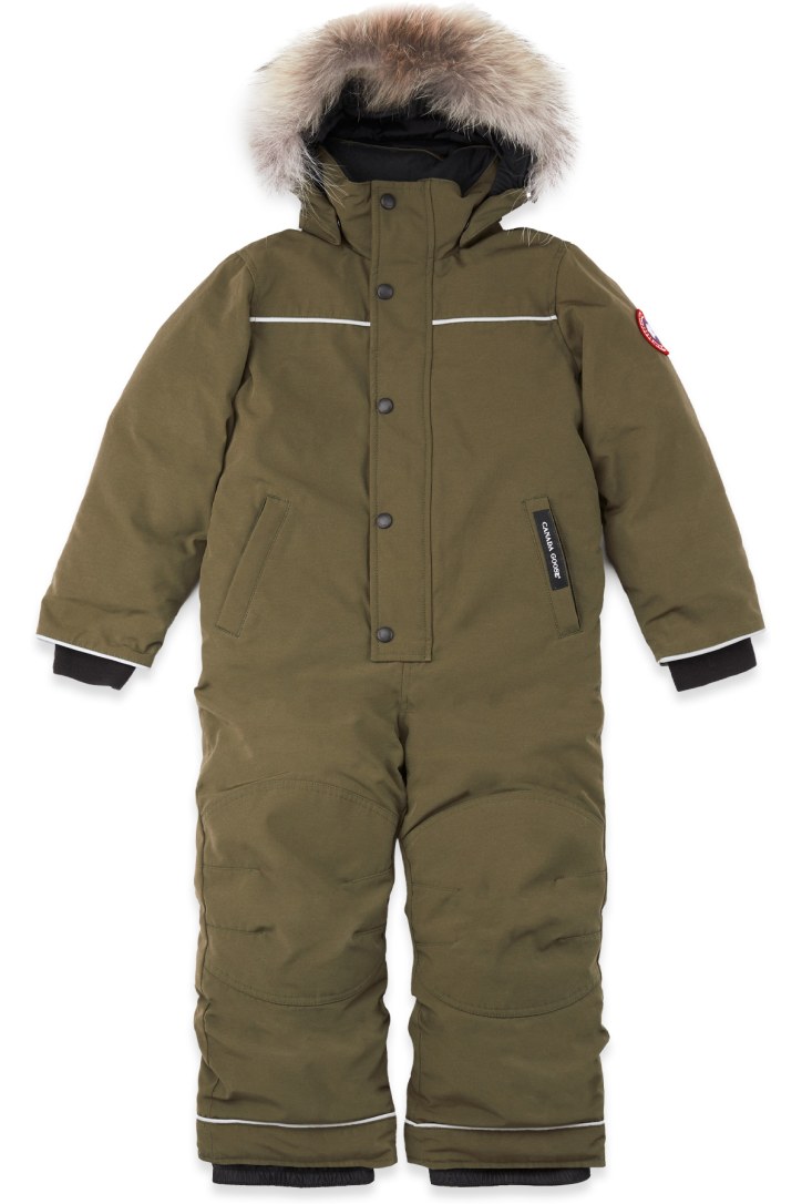 Canada Goose: Kids Grizzly Snowsuit - Military Green | influenceu