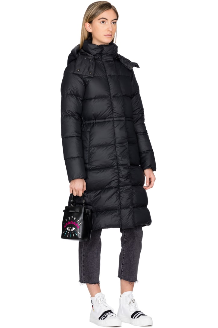 canada goose black label arosa quilted hooded parka