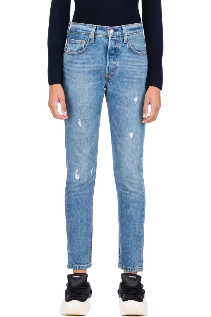 levi's 501 skinny leave a trace