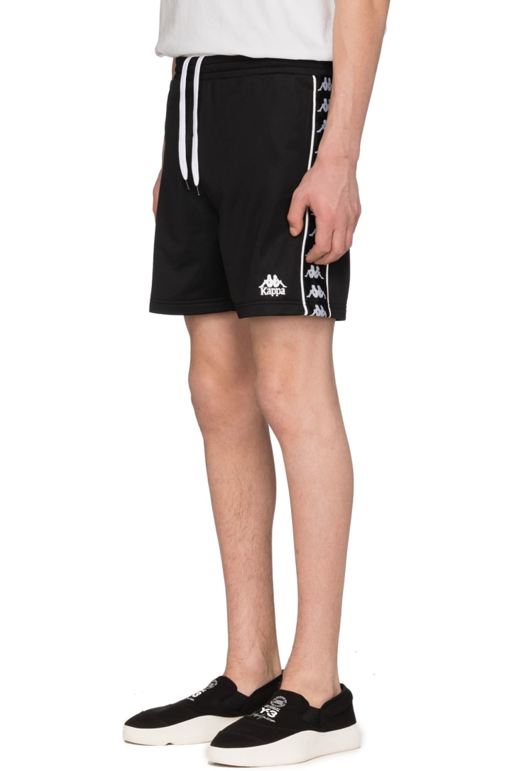 black kappa shorts