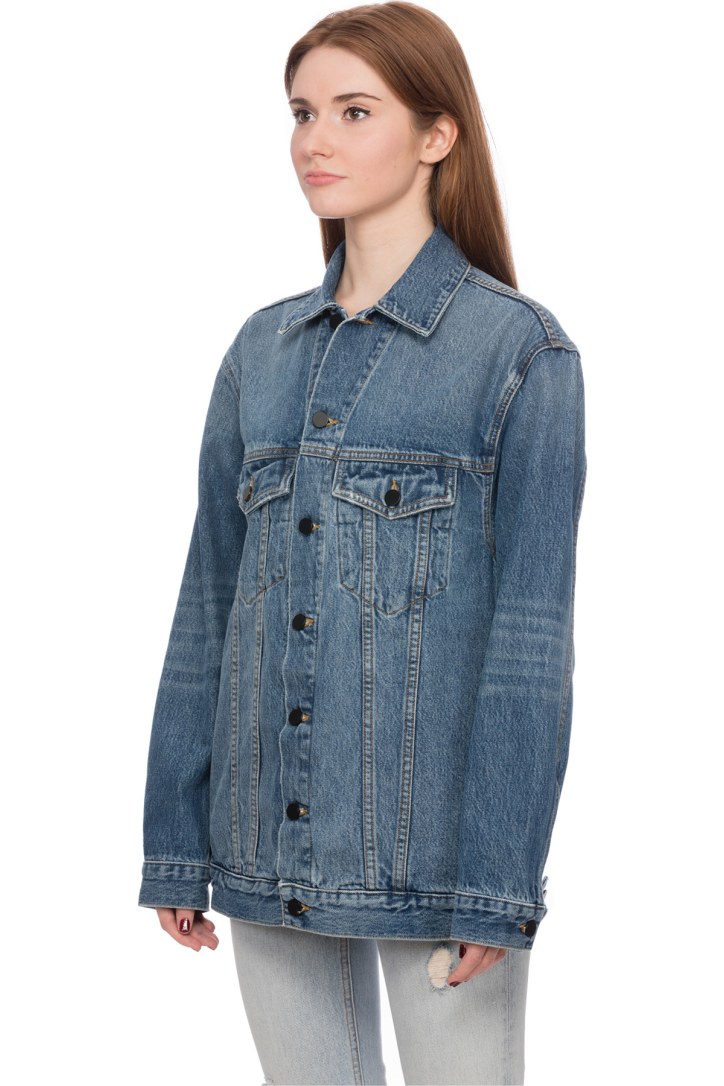 alexander wang oversized denim jacket