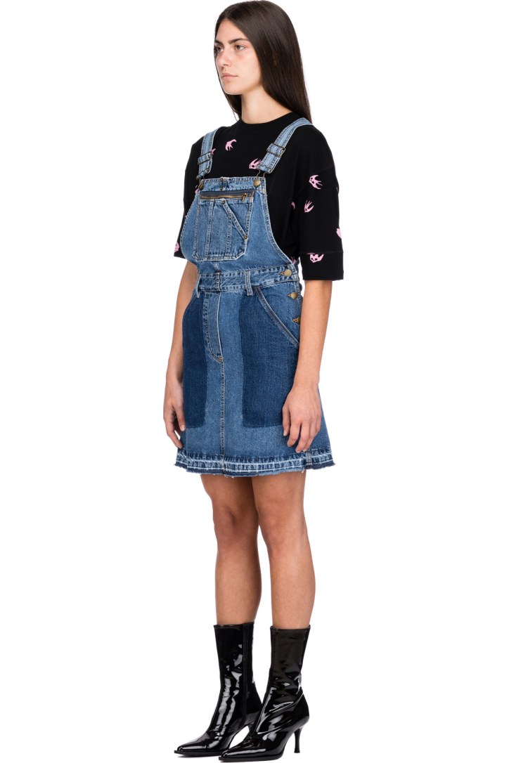 alexander mcqueen denim dress