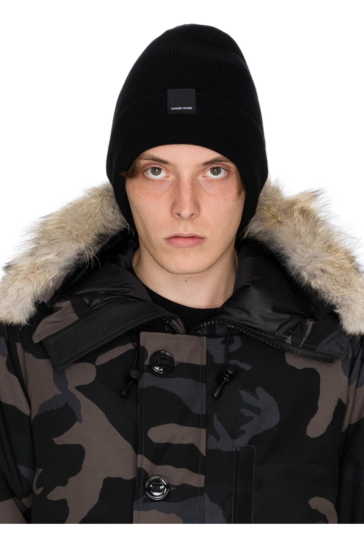 Canada Goose Classic Merino Wool Toque Black Influenceu