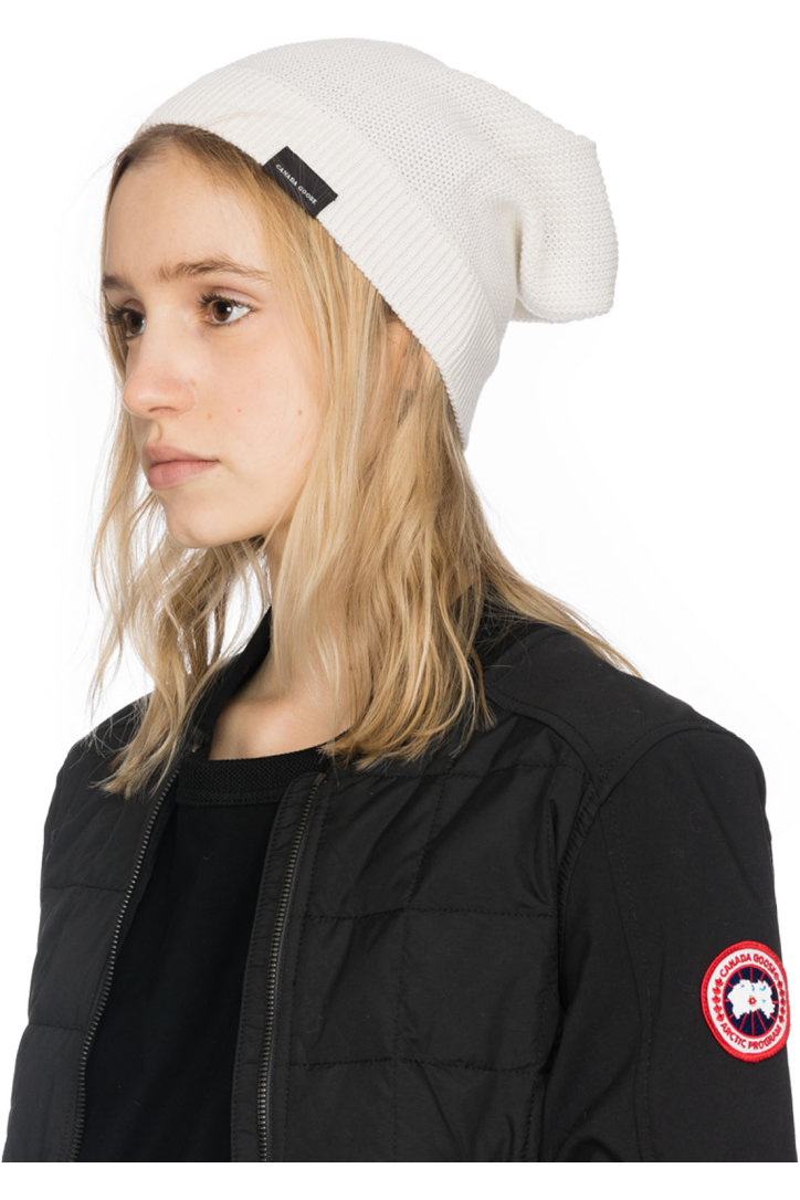 canada goose waffle slouchy beanie