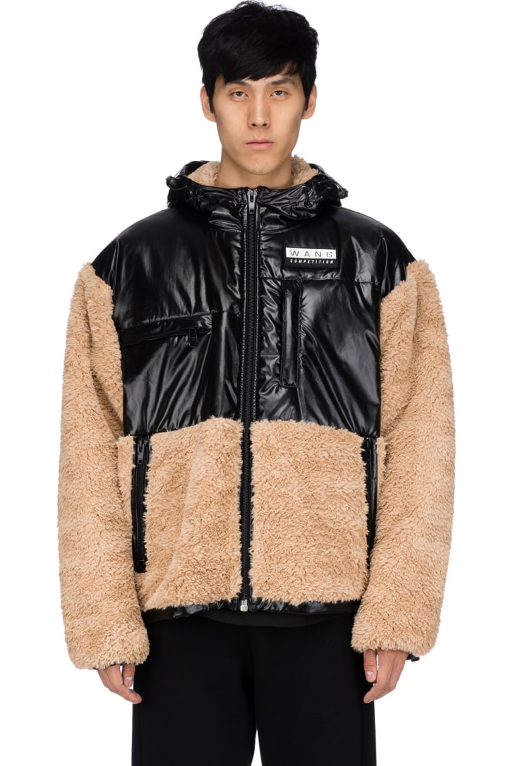 alexander wang shearling coat