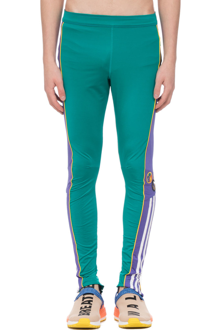 adidas pink and green leggings