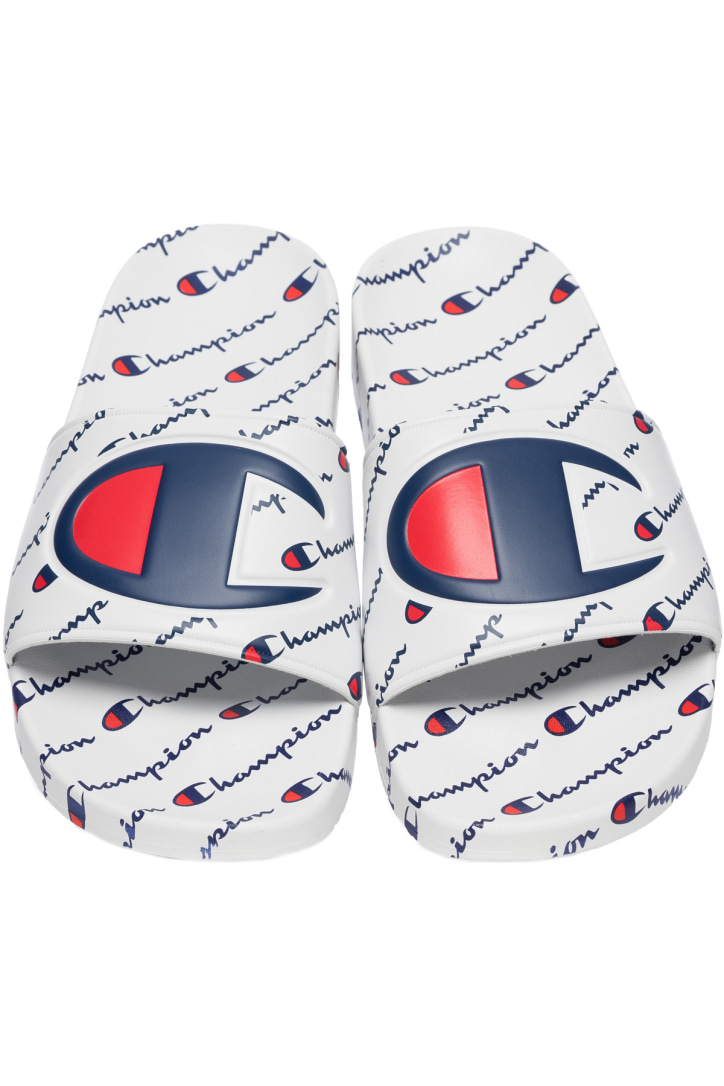 Champion: Sandales IPO Repeat Slide - Blanc | influenceu