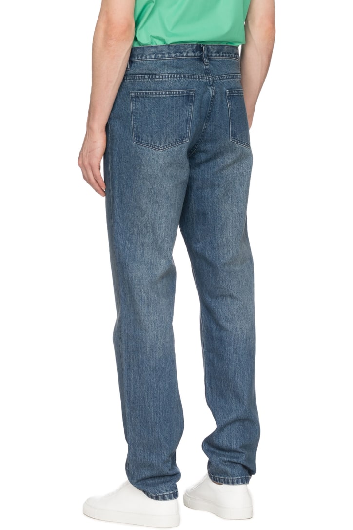 baggy indigo jeans