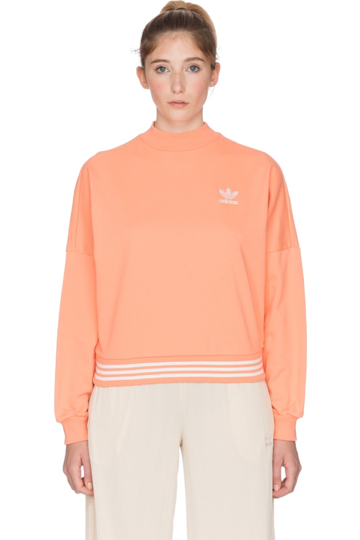 adidas coral sweatshirt